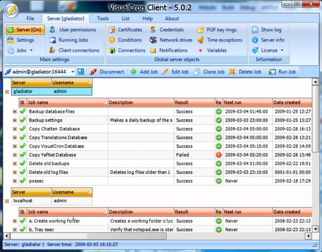 VisualCron (โปรแกรม VisualCron ตั้งเวลาทำงาน อัตโนมัติ ให้ Windows) : 