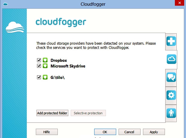 Cloudfogger (โปรแกรม Cloudfogger เข้ารหัสไฟล์ ก่อนไปเก็บบน Cloud) : 