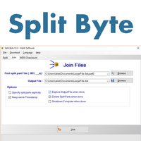 Split Byte (โปรแกรม Split Byte หั่นไฟล์ใหญ่ๆ ให้เล็กลง ฟรี) : 