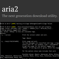 aria2 (โปรแกรม aria2 โหลดไฟล์ หรือ โหลด BitTorrent จากการพิมพ์คำสั่ง ฟรี) : 