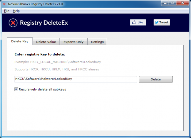 Registry DeleteEx (โปรแกรม Registry DeleteEx ลบ ทำความสะอาดไฟล์รีจิสทรี) : 