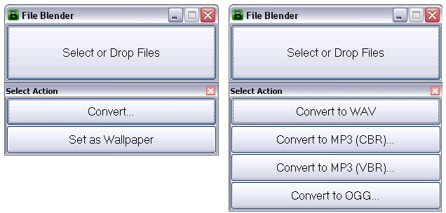 File Blender (เครื่องมือแปลงไฟล์ เข้ารหัสไฟล์ รวมไฟล์) : 