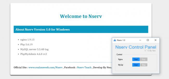 Nserv (โปรแกรม Nserv สร้าง Web Server ง่ายๆ บนเครื่อง PC ของคุณ) : 