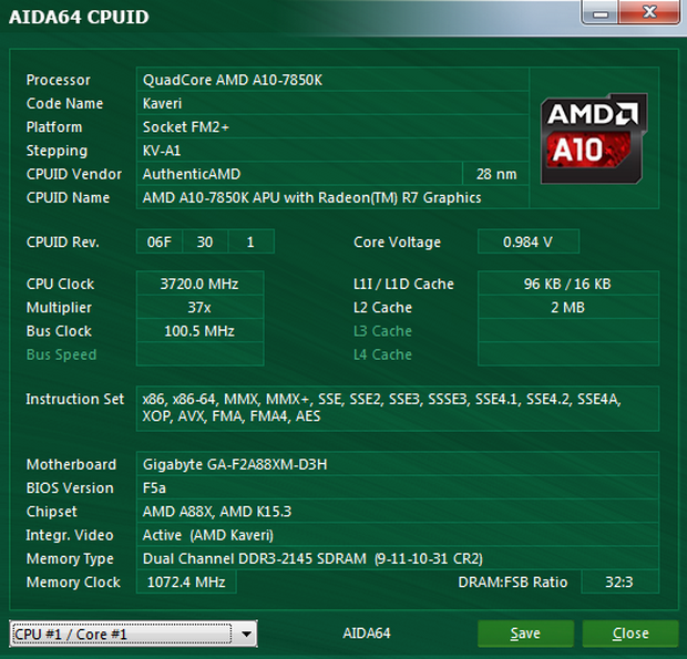 AIDA64 Extreme Edition (โปรแกรม AIDA64 เปรียบเทียบ ความสามารถ Hardware) : 
