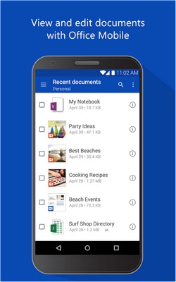 OneDrive (App ฝากไฟล์บน Cloud Storage จากบัญชี Hotmail) : 