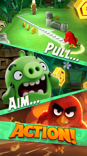 Angry Birds Action (App เกมส์แองกี้เบิร์ดถล่มพินบอล) : 