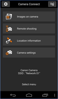 Canon Camera Connect (App โอนภาพจากกล้อง Canon ผ่าน Wi-Fi) : 