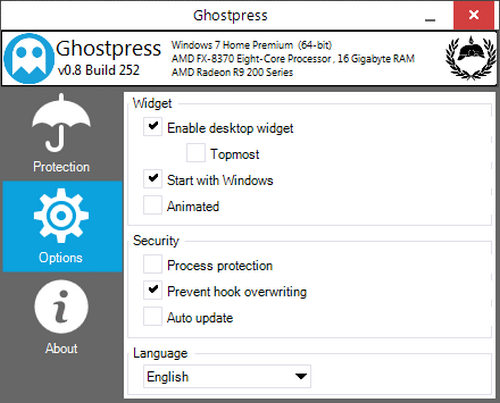 Ghostpress (โปรแกรม Ghostpress ป้องกันการดักจับคีย์ Keylogger ฟรี) : 