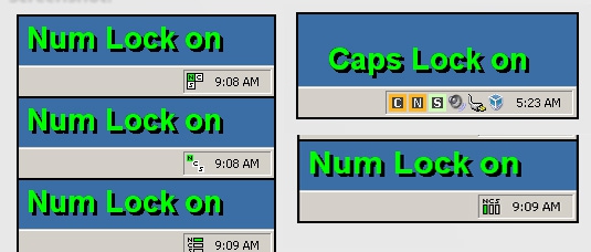 kLED (โปรแกรม kLED แสดงสถานะ Num Lock หรือ Caps Lock และ Scroll Lock) : 