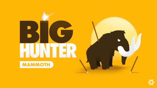 Big Hunter (App เกมส์คนป่าล่าช้างแมมมอธกิน) : 