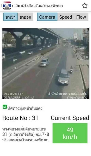 Highway Traffic (App รายงานสภาพจราจร ทางหลวง ในประเทศไทย) : 