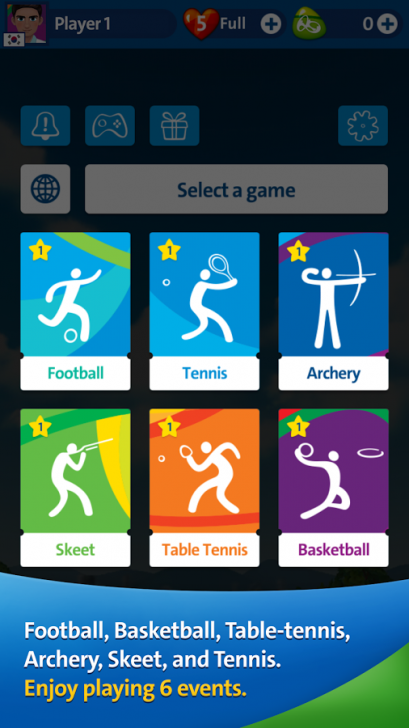 Rio 2016 Olympic Games (App เกมส์กีฬาโอลิมปิกริโอ) : 