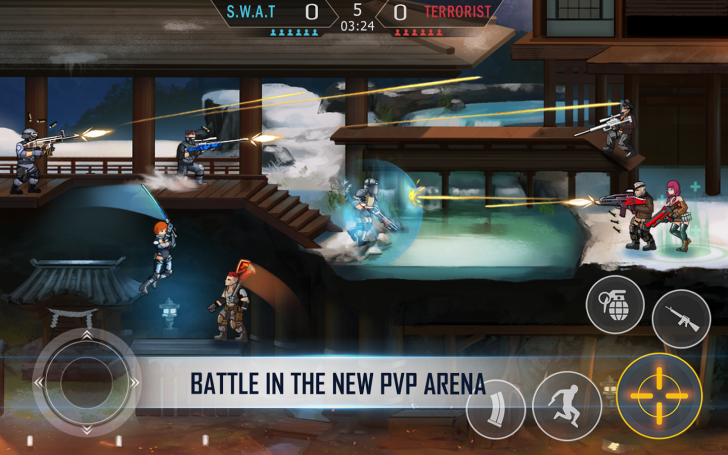 Dead Arena (App เกมส์ยิงปืนตะลุยด่าน Dead Arena แนวเมทัลสลัค) : 