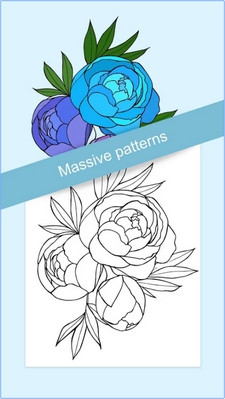 Flowers Coloring Game (App เกมส์ระบายสีดอกไม้ Flowers Coloring สวยๆ) : 