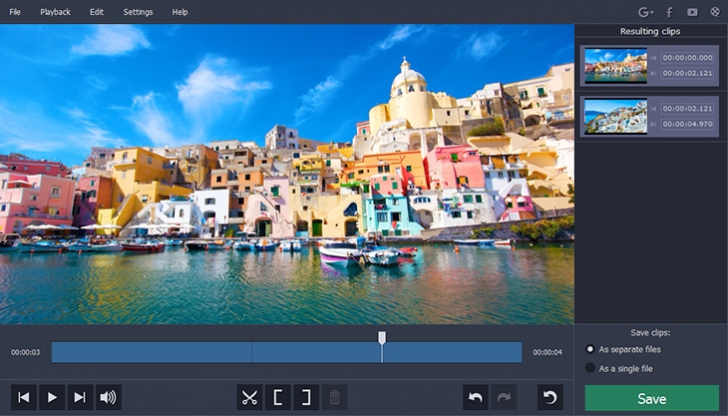 Movavi Video Suite (โปรแกรมจัดการวิดีโอ ตัดต่อ ทำสไลด์ อัดวิดีโอ) : 