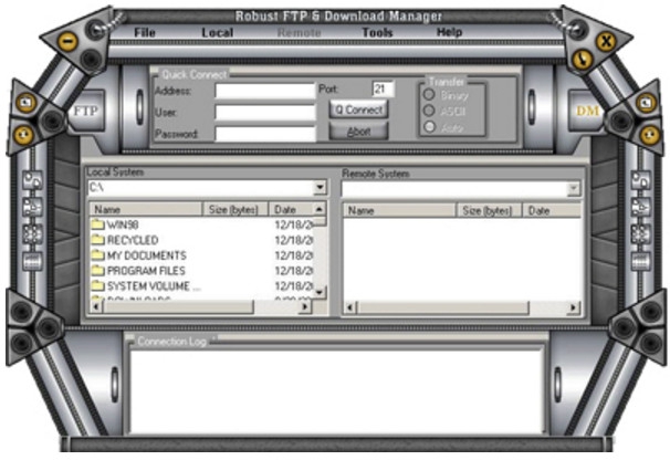 Robust FTP And Download Manager (โปรแกรมรับส่งไฟล์ ดาวน์โหลดไฟล์) : 