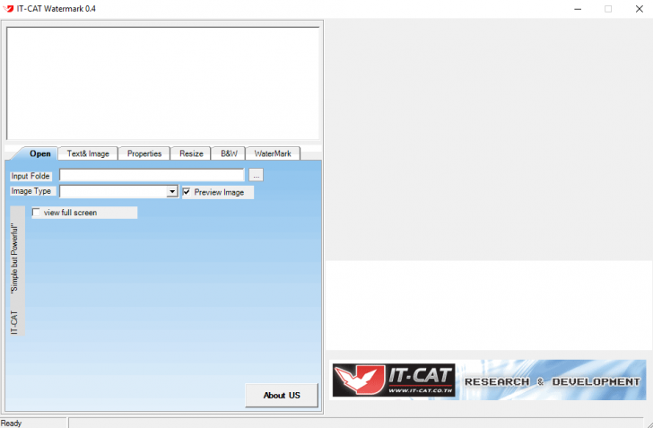 IT-Cat Watermark (แทรกลายน้ำ เพิ่มข้อความ เปลี่ยนรูปเป็นโทนขาวดำ ในรูป) : 