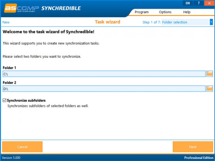 Synchredible (โปรแกรม Synchredible ซิงค์ไฟล์ โฟลเดอร์ Backup ข้อมูลอัตโนมัติ) : 