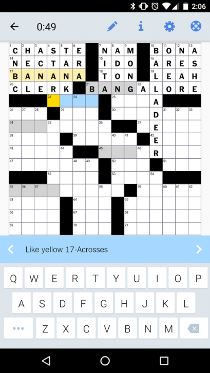 NYTimes Crossword (App เกมส์ NYTimes Crossword ครอสเวิร์ดรายวัน) : 