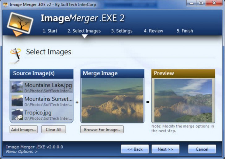 Image Merger.EXE (โปรแกรมแต่งรูป ซ้อนรูปหลายๆ รูป เข้าด้วยกัน) : 