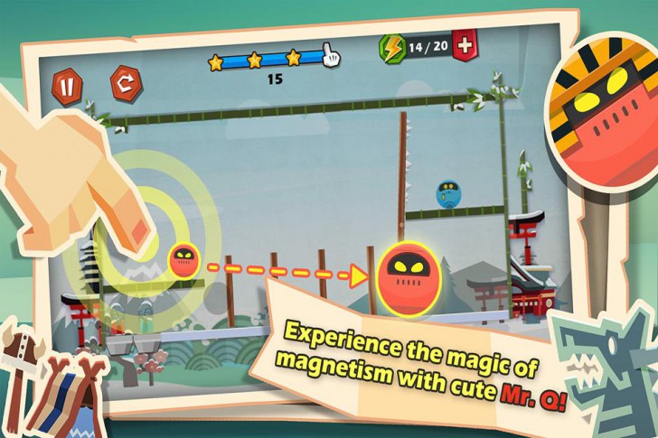Mr Q Magnetic Adventure (App เกมส์หุ่นยนต์ผจญภัย) : 