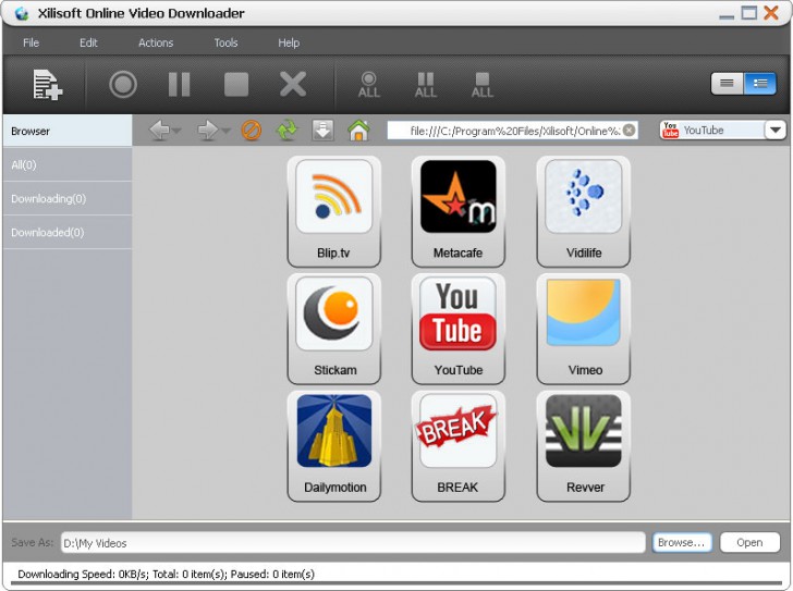 Xilisoft Online Video Downloader (เครื่องมือดาวน์โหลดคลิปวิดีโอ) : 