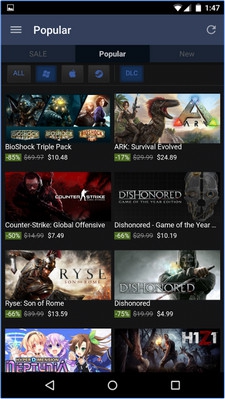 Steam (App ชุมชนเกมเมอร์ Steam ดาวน์โหลดเกมส์ และ ซื้อเกมส์ลดราคา) : 
