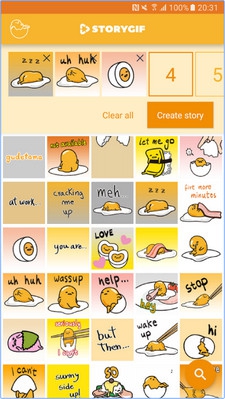 Gudetama StoryGIF (App อนิเมชั่น Gudetama StoryGIF น่ารักของไข่ขี้เกียจ) : 