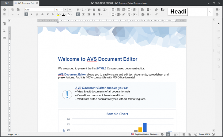 AVS Document Editor (โปรแกรม AVS Document Editor พิมพ์งาน แก้ไขเอกสารต่างๆ) : 
