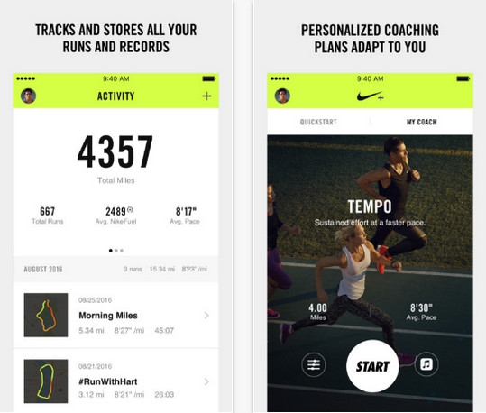 Nike+ Run Club (App แอปวิ่ง Nike+ Run Club วิ่งลดพุง ลดความอ้วน วัดระยะทาง) : 