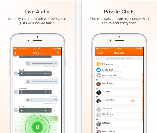 Voxer Walkie Talkie Messenger (App วอล์คกี้ทอล์คกี้ ส่งเสียง ข้อความ ภาพ แบบวิทยุสื่อสาร) : 