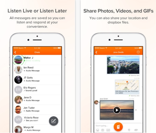 Voxer Walkie Talkie Messenger (App วอล์คกี้ทอล์คกี้ ส่งเสียง ข้อความ ภาพ แบบวิทยุสื่อสาร) : 