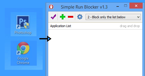 Simple Run Blocker (โปรแกรม Simple Run Blocker บล็อกโปรแกรม ที่ต้องการฟรี) : 