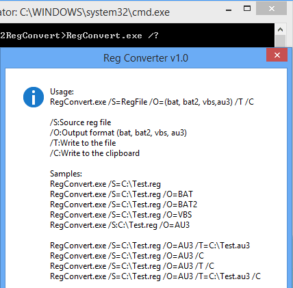 Reg Converter (โปรแกรม Reg Converter แปลไฟล์ Registry เป็นรูปแบบต่างๆ) : 