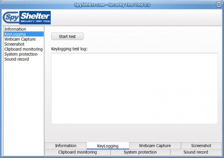 SpyShelter Security Test Tool (โปรแกรม Security Test Tool ทดสอบความปลอดภัยเครื่อง PC) : 