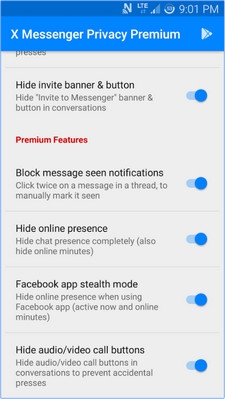 X Messenger Privacy Premium (App รักษาความเป็นส่วนตัวในการแชท Facebook) : 
