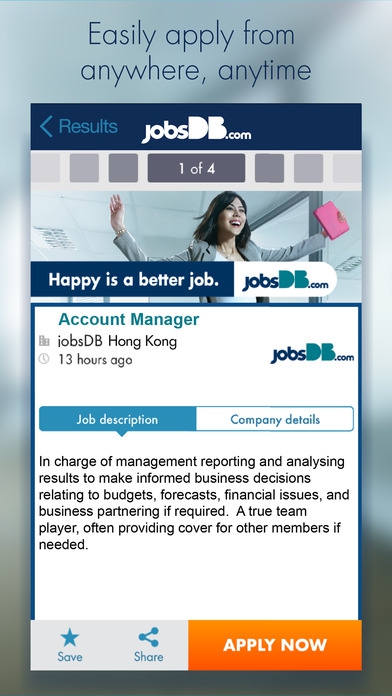 jobsDB Job Search (App หางานง่ายทั้งในและต่างประเทศ) : 
