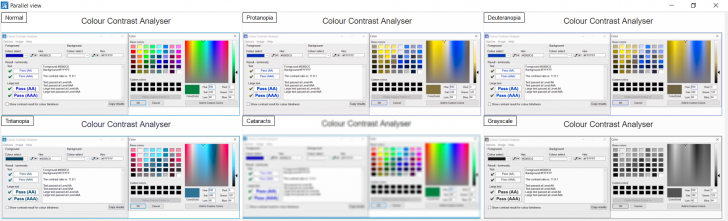 Colour Contrast Analyser (โปรแกรม Colour Contrast Analyser จับรหัสสีบนหน้าจอคอมพิวเตอร์) : 