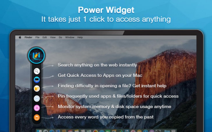 Power Widget (โปรแกรม Power Widget แสดงทางลัดเข้าโปรแกรม Mac ฟรี) : 