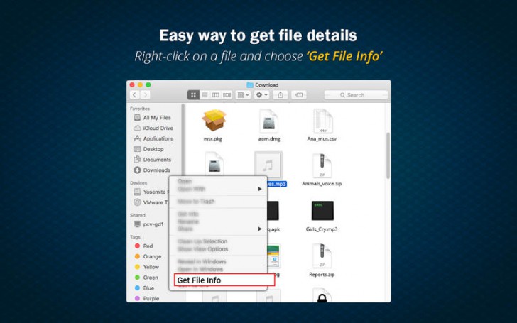 File Helper (โปรแกรม File Helper ดูรายละเอียด ไฟล์ และ โฟลเดอร์ บน Mac ฟรี) : 