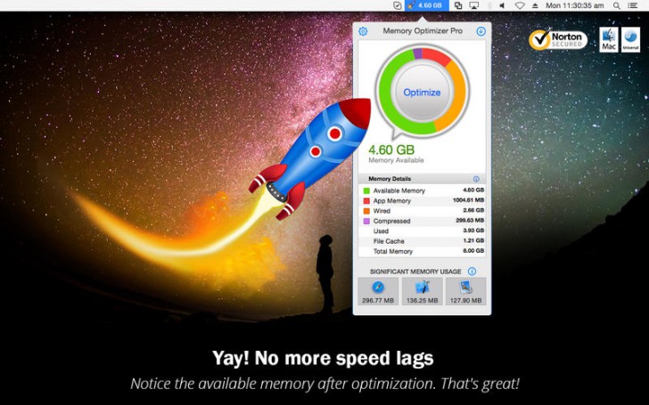 Memory Optimizer Pro (โปรแกรม Memory Optimizer Pro เพิ่มประสิทธิภาพเครื่อง Mac ฟรี) : 