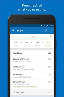 Calorie Counter MyFitnessPal (App ฟิตเนสควบคุมน้ำหนัก เพื่อความหุ่นดี) : 