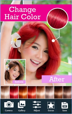 Change Hair Color (App เซลฟี่เปลี่ยนสีผม เซอร์ไพรส์เพื่อนเซอร์ไพรส์แฟน) : 