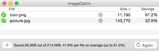 ImageOptim (โปรแกรม ImageOptim ย่อไฟล์ ย่อขนาดภาพ PNG สำหรับ Mac) : 