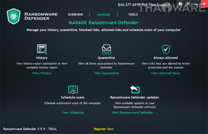 Ransomware Defender (โปรแกรม Ransomware Defender ป้องกันมัลแวร์เรียกค่าไถ่) : 