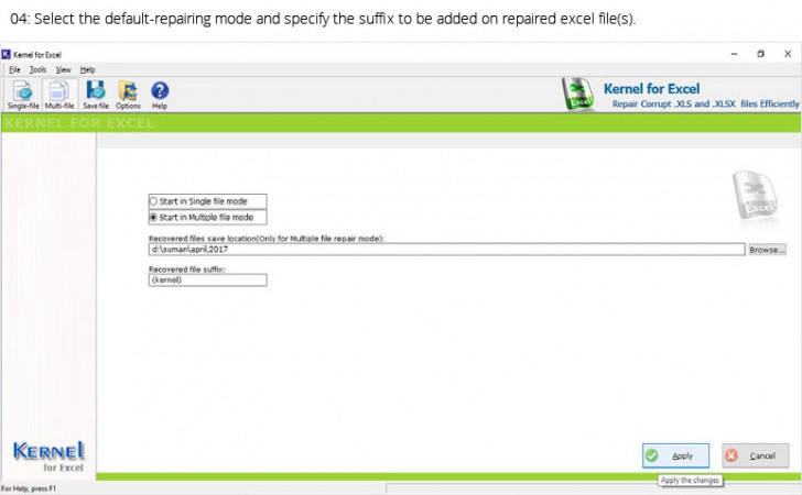 Kernel for Excel Recovery (โปรแกรม Excel Recovery กู้ไฟล์สเปรดชีต Excel) : 