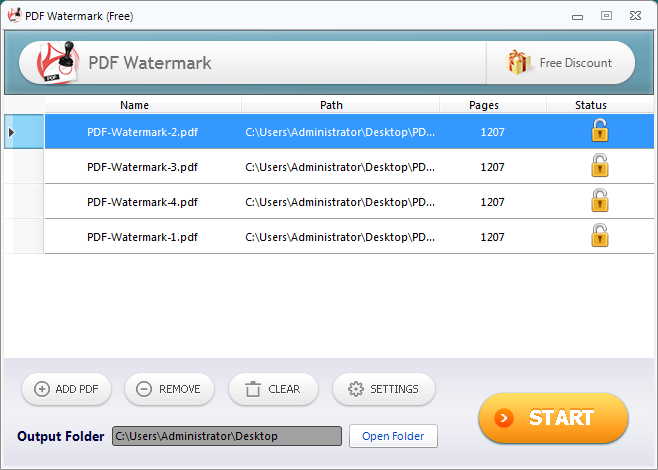 PDF Watermark (โปรแกรม PDF Watermark ใส่ลายน้ำไฟล์ PDF ฟรี) : 