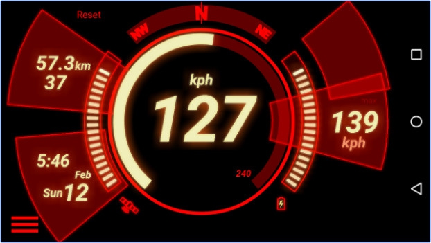 GPS Speedometer (App ไมล์วัดความเร็วรถสุดเท่ห์) : 