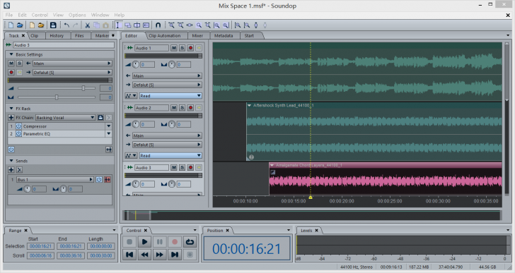 Soundop (โปรแกรม Soundop ตัดต่อเสียง ปรับแต่งเสียง บันทึกเสียง มิกซ์เพลง) : 