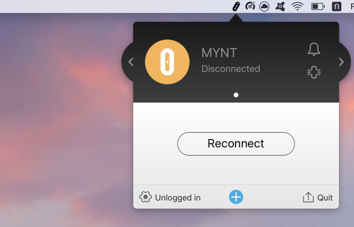 MYNT Tracker (โปรแกรม MYNT ป้องกันของหาย ใช้เป็นรีโมท สำหรับ Mac) : 